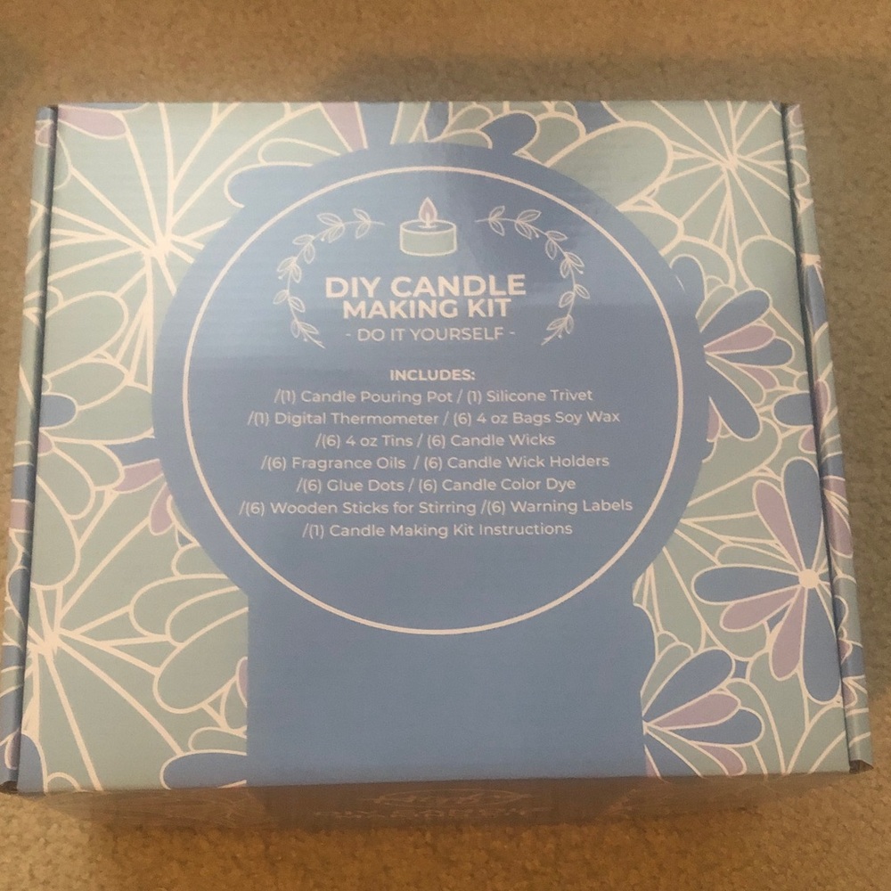 DIY Candle Making Kit - Blue NIB Unopened